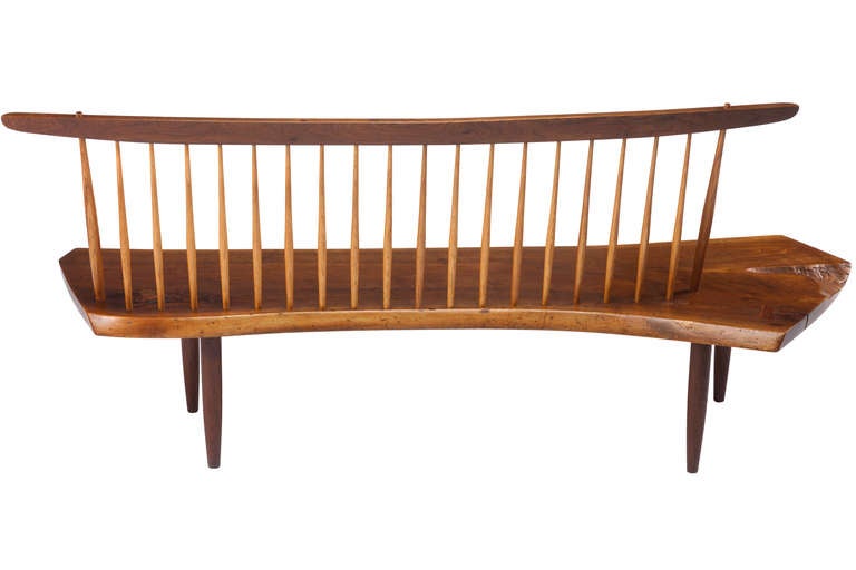 George Nakashima Conoid Bench In Excellent Condition In Pawtucket, RI