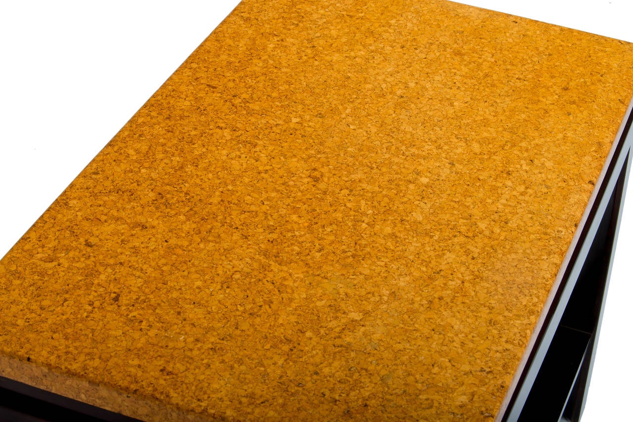 Paul Frankl Cork Top End Tables For Sale at 1stDibs