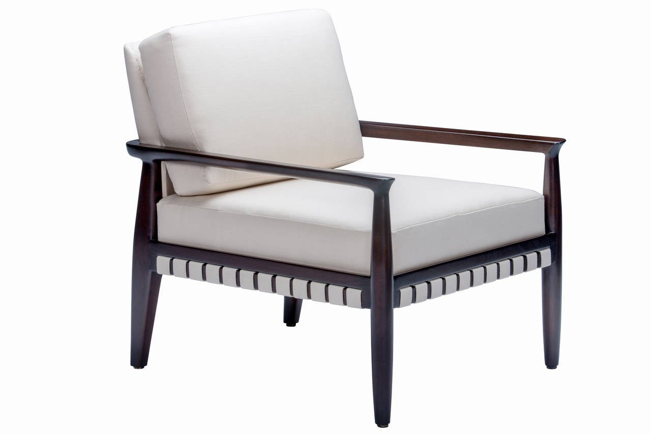 American Pair of Tommi Parzinger Lounge Chairs for Charak Modern