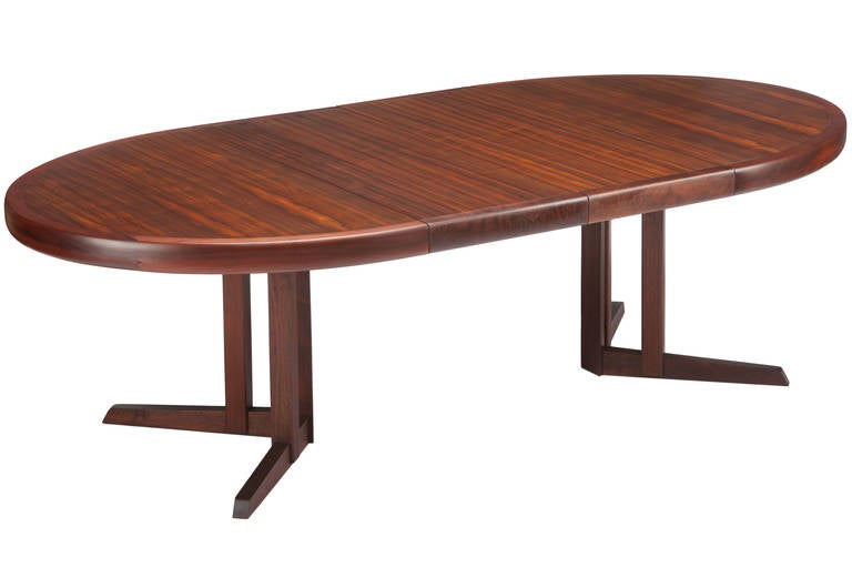 American Large George Nakashima Rosewood Dining Table for Widdicomb