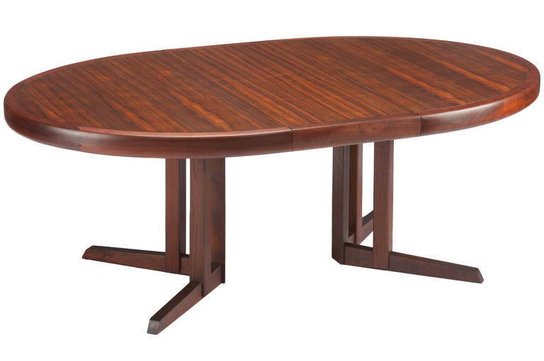 Mid-Century Modern Large George Nakashima Rosewood Dining Table for Widdicomb