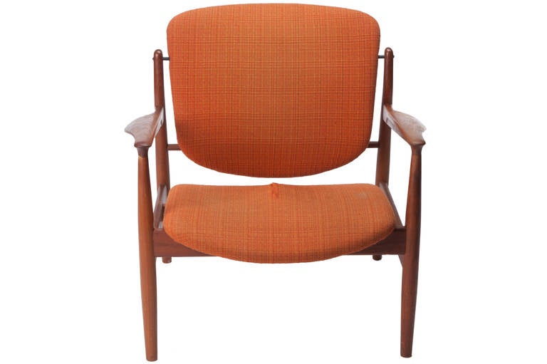 Scandinavian Modern Finn Juhl Lounge Chair for France & Son