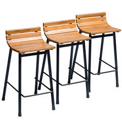 Three Barstools by Vista of California, circa 1950 4