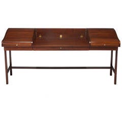 Rosewood Roll Top Desk by Edward Wormley for Dunbar