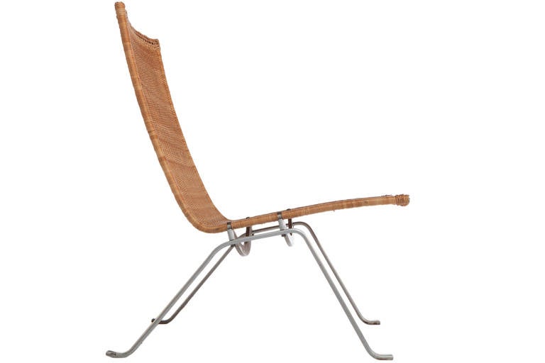 Pair of Poul Kjaerholm PK-22 Chairs by E. Kold Christensen In Good Condition In Pawtucket, RI