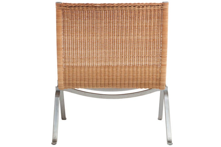 Steel Pair of Poul Kjaerholm PK-22 Chairs by E. Kold Christensen