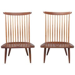 Pair of George Nakashima "New" Lounge Chairs