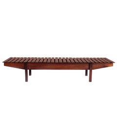 Rosewood Mucki Bench by Sergio Rodrigues