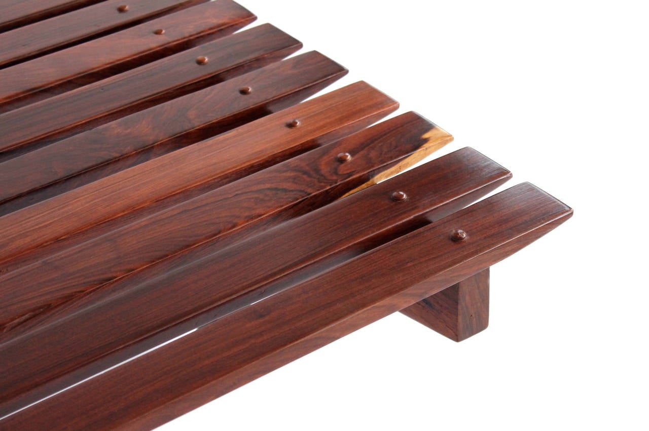 Rosewood Mucki Bench by Sergio Rodrigues 3