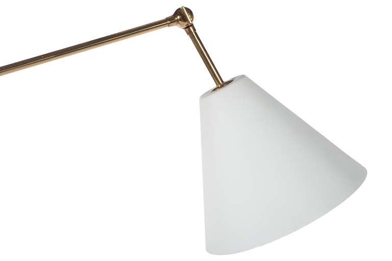 Mid-20th Century Signed Arredoluce Triennale Floor Lamp by Gino Sarfatti