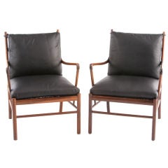 Pr. rosewood "Colonial" chairs from Ole Wanscher