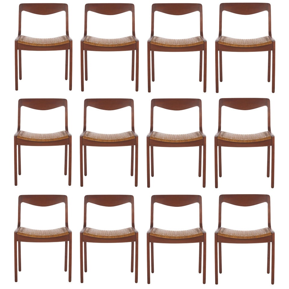 12 Danish Chairs Designed By Vilhelm Wohlert