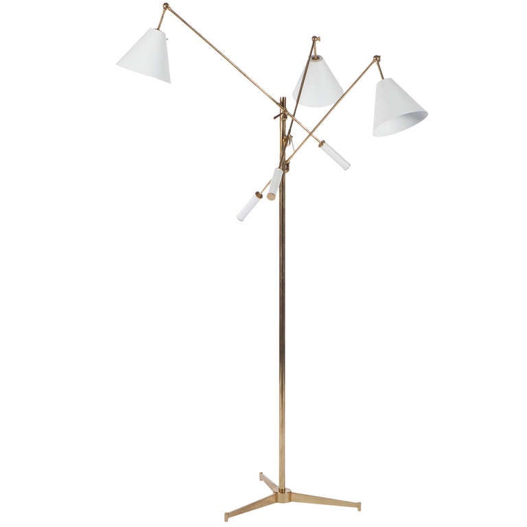 Signed Arredoluce Triennale Floor Lamp by Gino Sarfatti