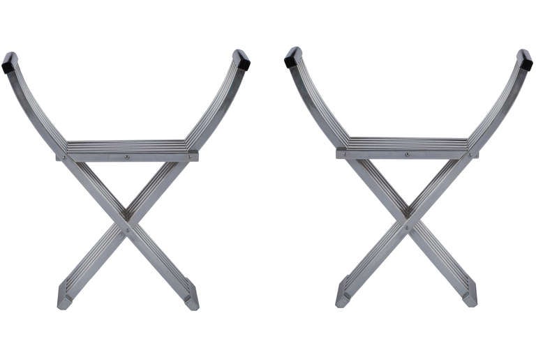 Pair of John Vesey Folding Benches