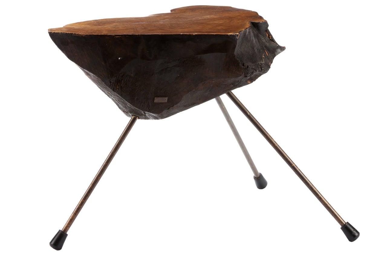 Mid-20th Century Signed Carl Auböck Tree Trunk Table