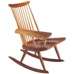 Rocking Chair with Free-Edge Arm by George Nakashima