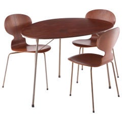 Vintage Arne Jacobsen  Ant Table and Chairs