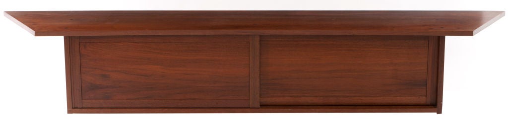 George Nakashima studio wall-hanging cabinet