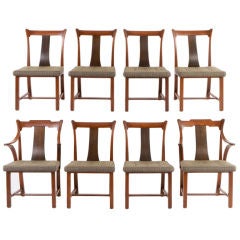 Eight Dunbar dining chairs by Edward Wormley