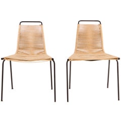 Pair of Poul Kjaerholm PK1 Chairs, E. Kold Christensen