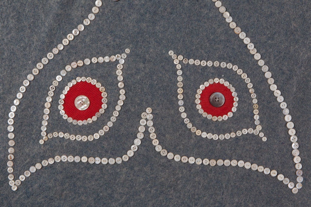 Mid-20th Century Tlingit button blanket  circa 1930's