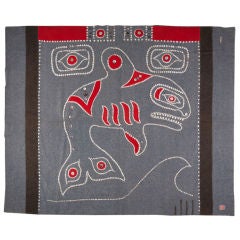 Tlingit button blanket  circa 1930's