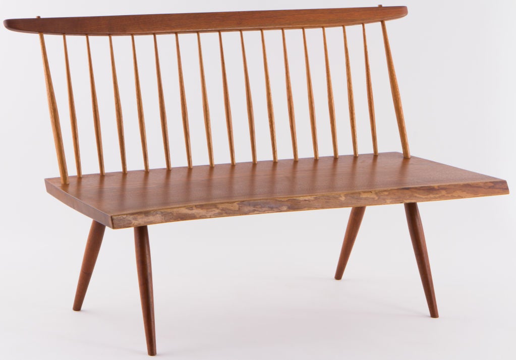 Walnut George Nakashima Armless Settee