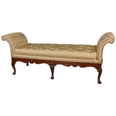 Rare George II Walnut and Shell Carved Daybed 8