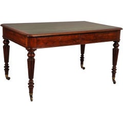 Fine George IV Leather Lined Mahogany Writing Table by Gillows