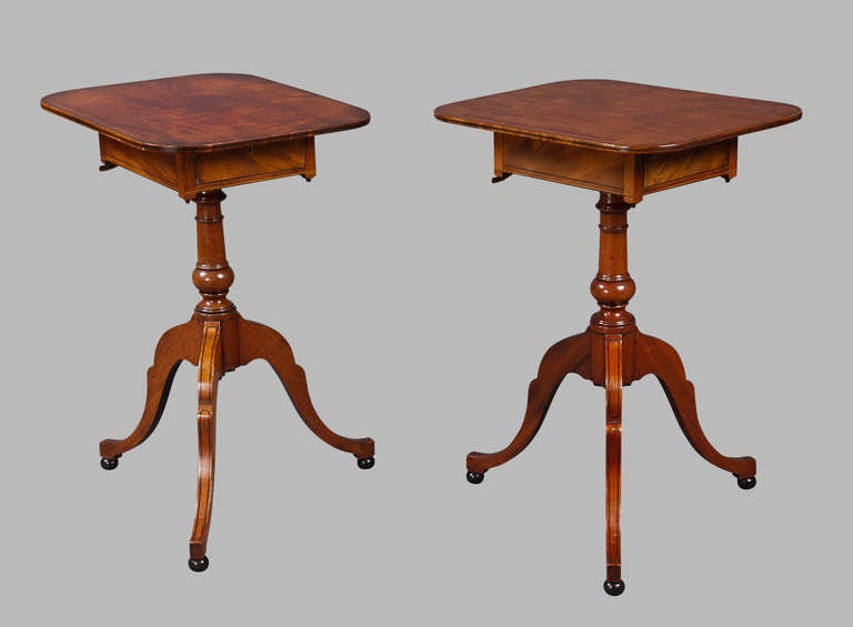 18th Century and Earlier A Rare Pair of George III Telescopic Reading Tables Attributed to Gillows For Sale