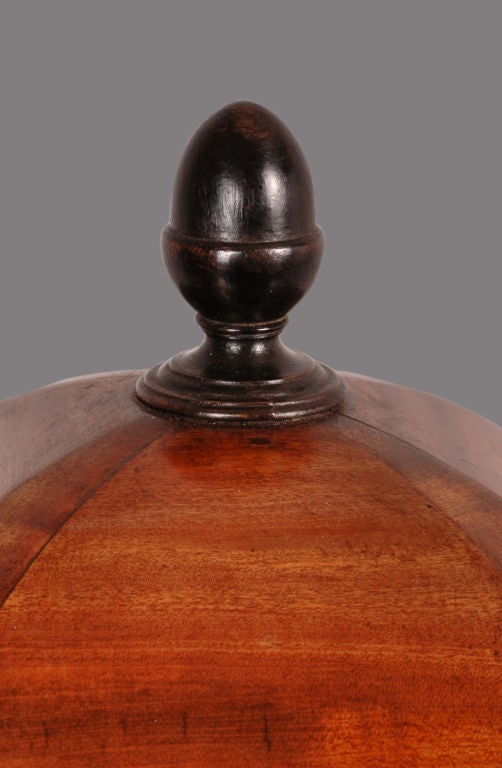 Late 18th Century George III Mahogany and Ebony Inlaid Cutlery Urn For Sale