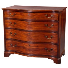 Good George III Mahogany Serpentine Commode