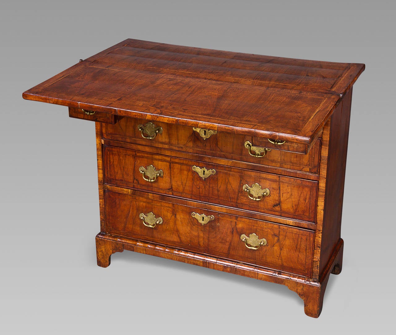 Very Good and Small George II Walnut Bachelors Chest