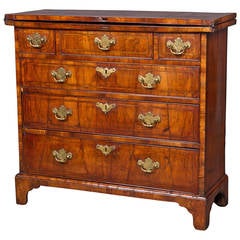 Very Good and Small George II Walnut Bachelors Chest