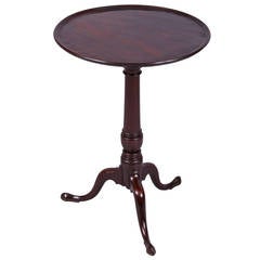 Very Good George II Cuban Mahogany Tripod Side Table 11