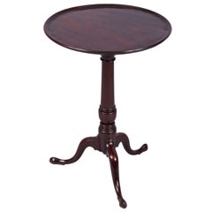 Very Good George II Cuban Mahogany Tripod Side Table