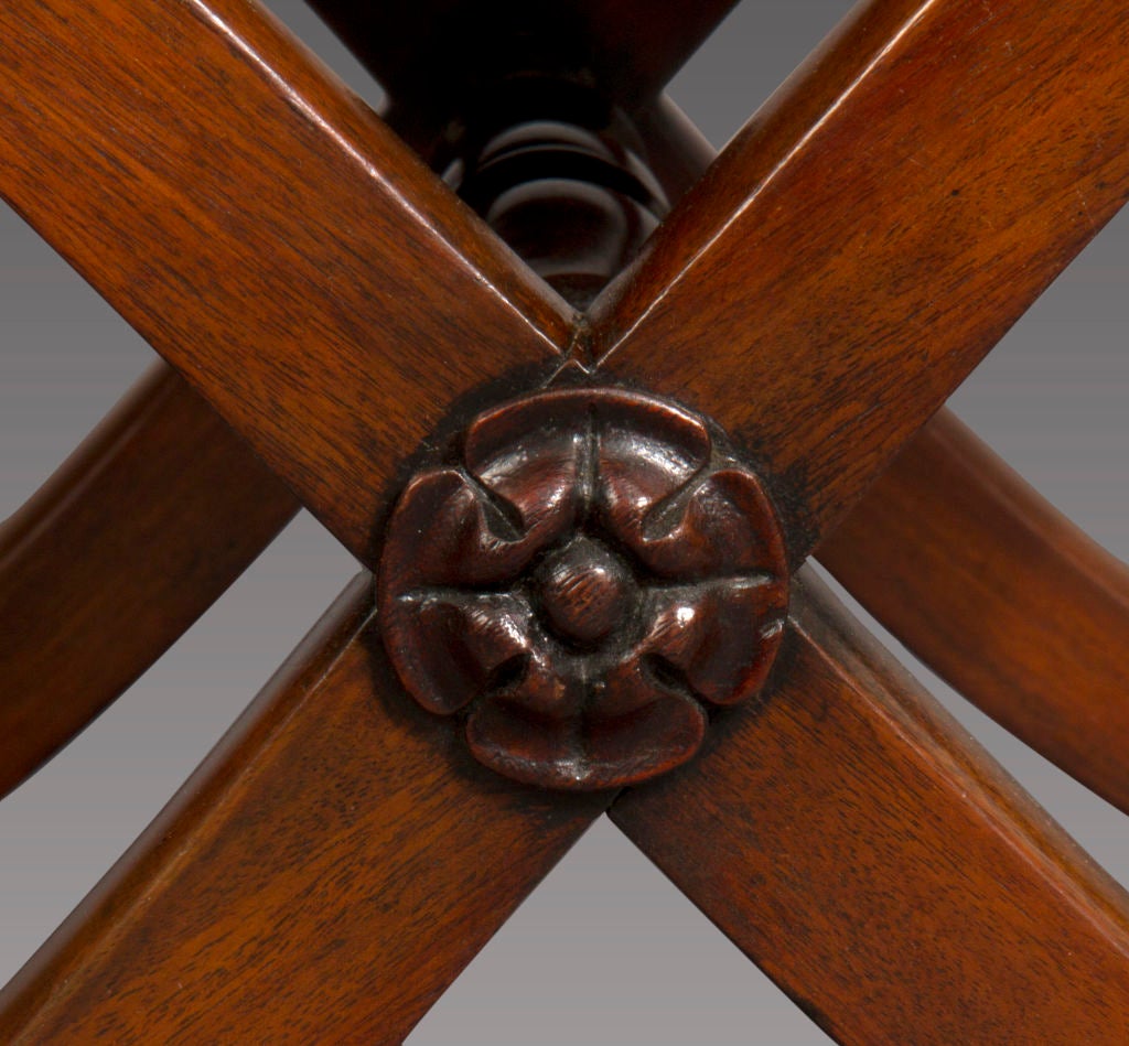 Pair Regency Mahogany Stools