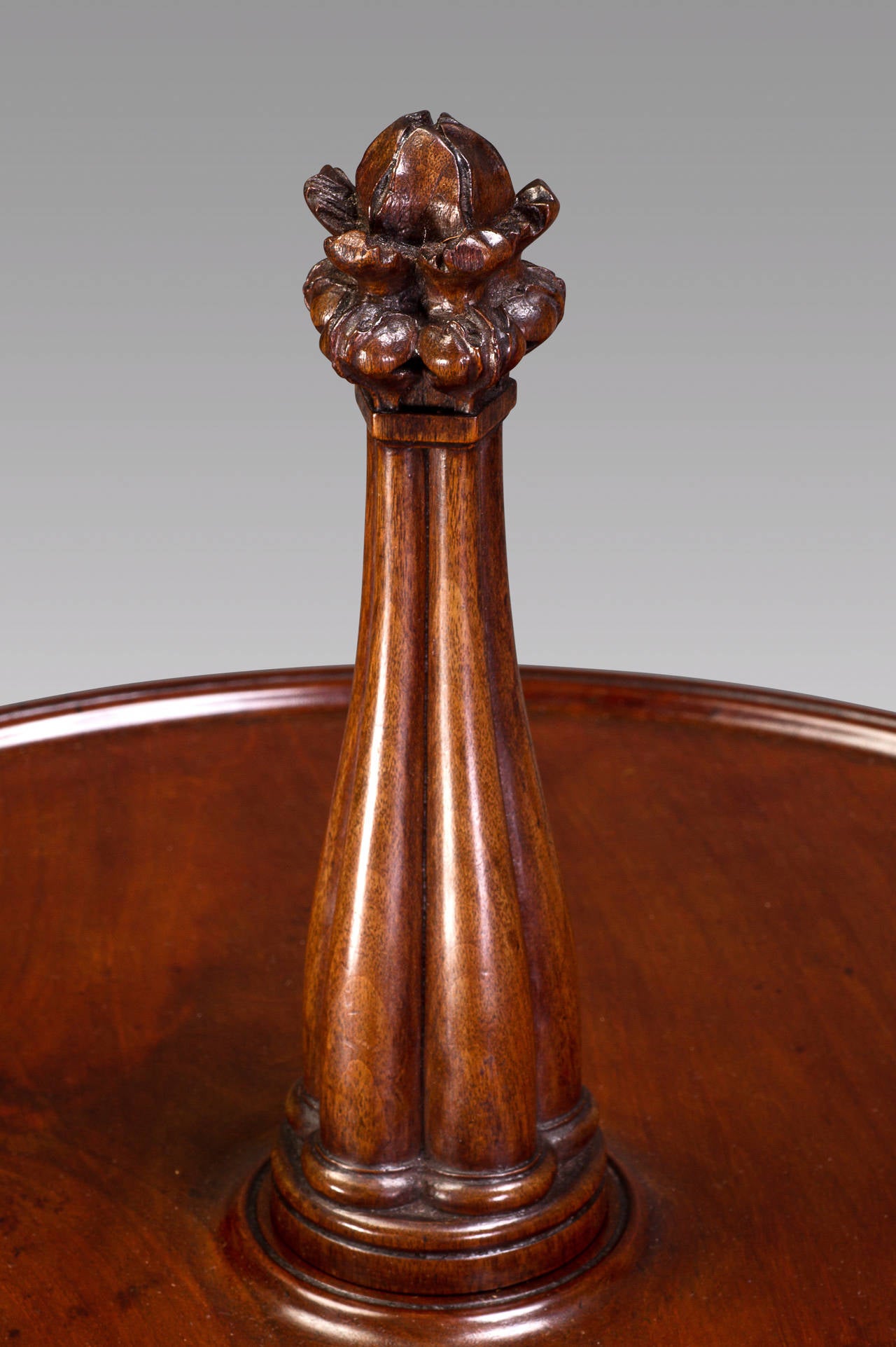 George III Exceptional Gothic Inspired Dumb Waiter Attributed to Mayhew & Ince For Sale