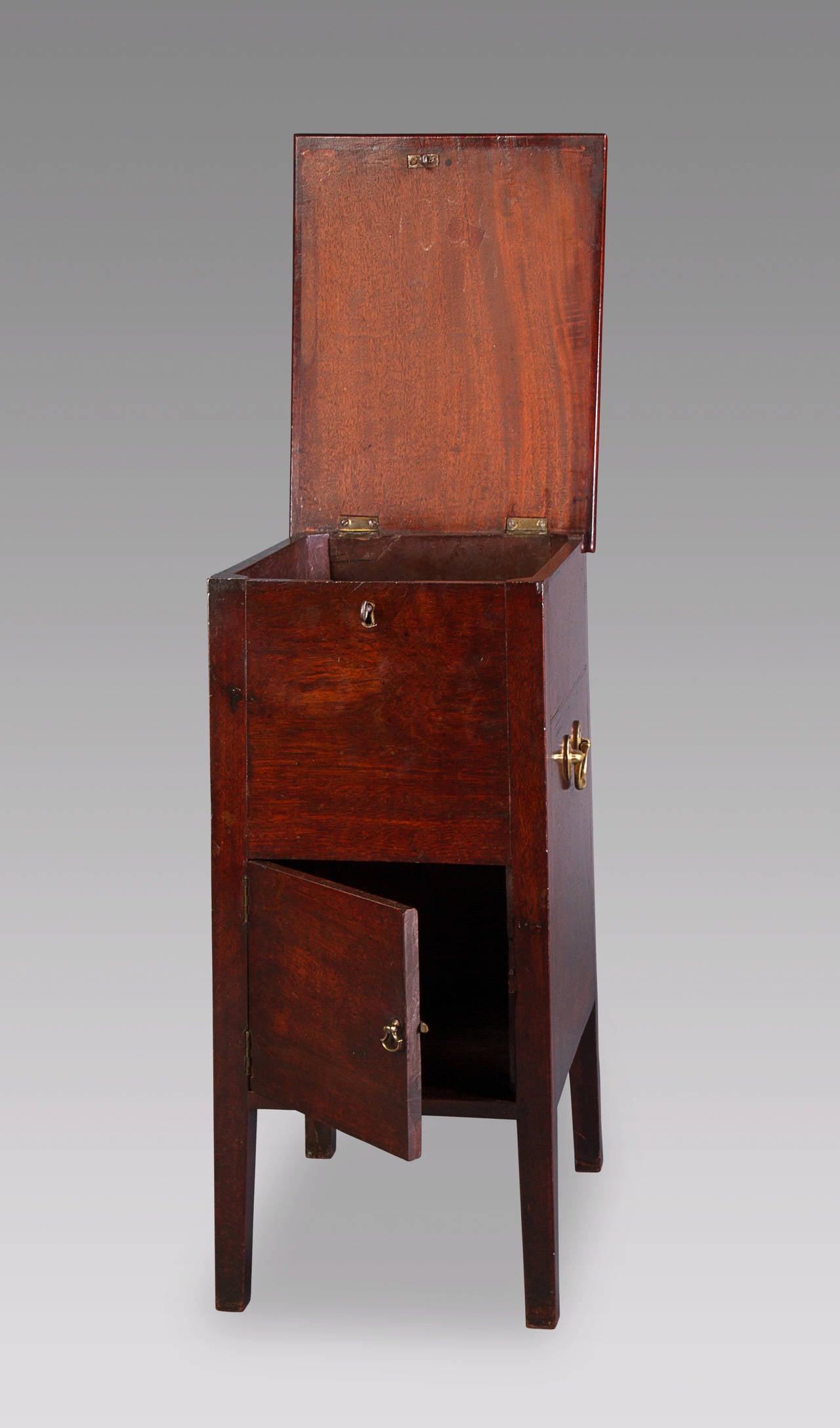 George II Mahogany Bedside Cupboard