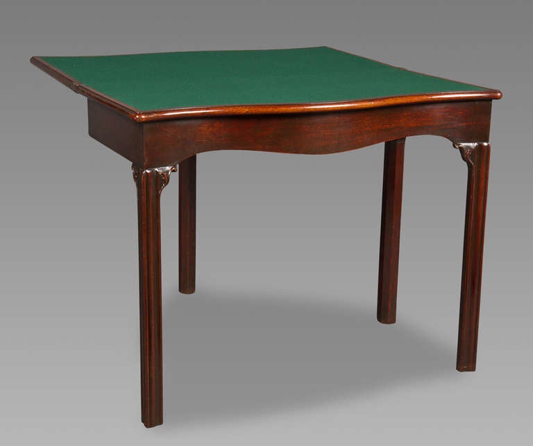 British Very Fine George III Mahogany Games Table For Sale