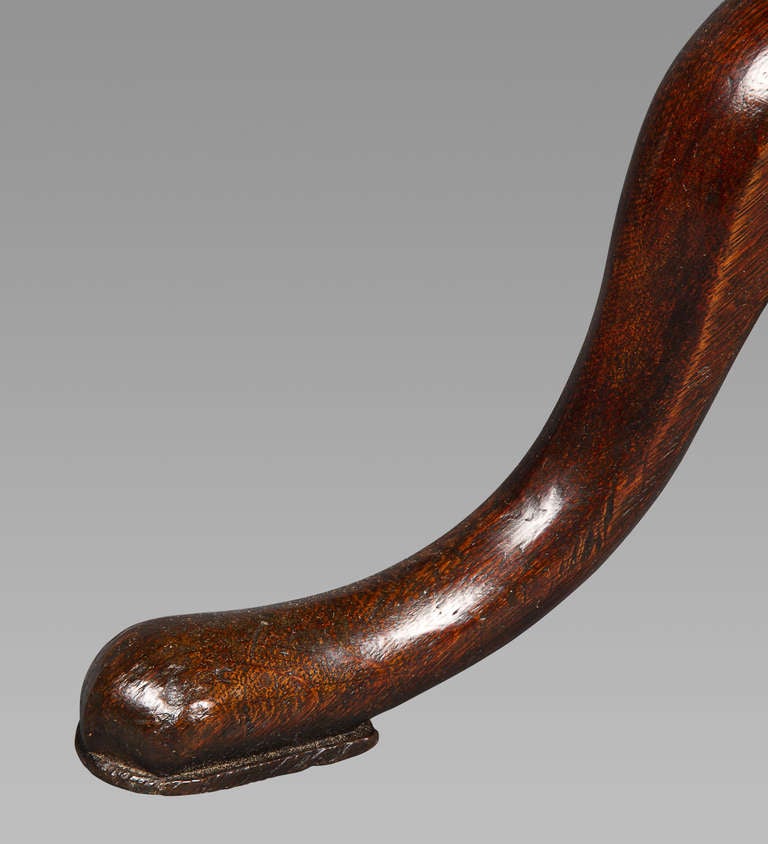 British Small George III Burr-Oak Tripod Stand