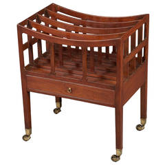 George III Mahogany Canterbury 9
