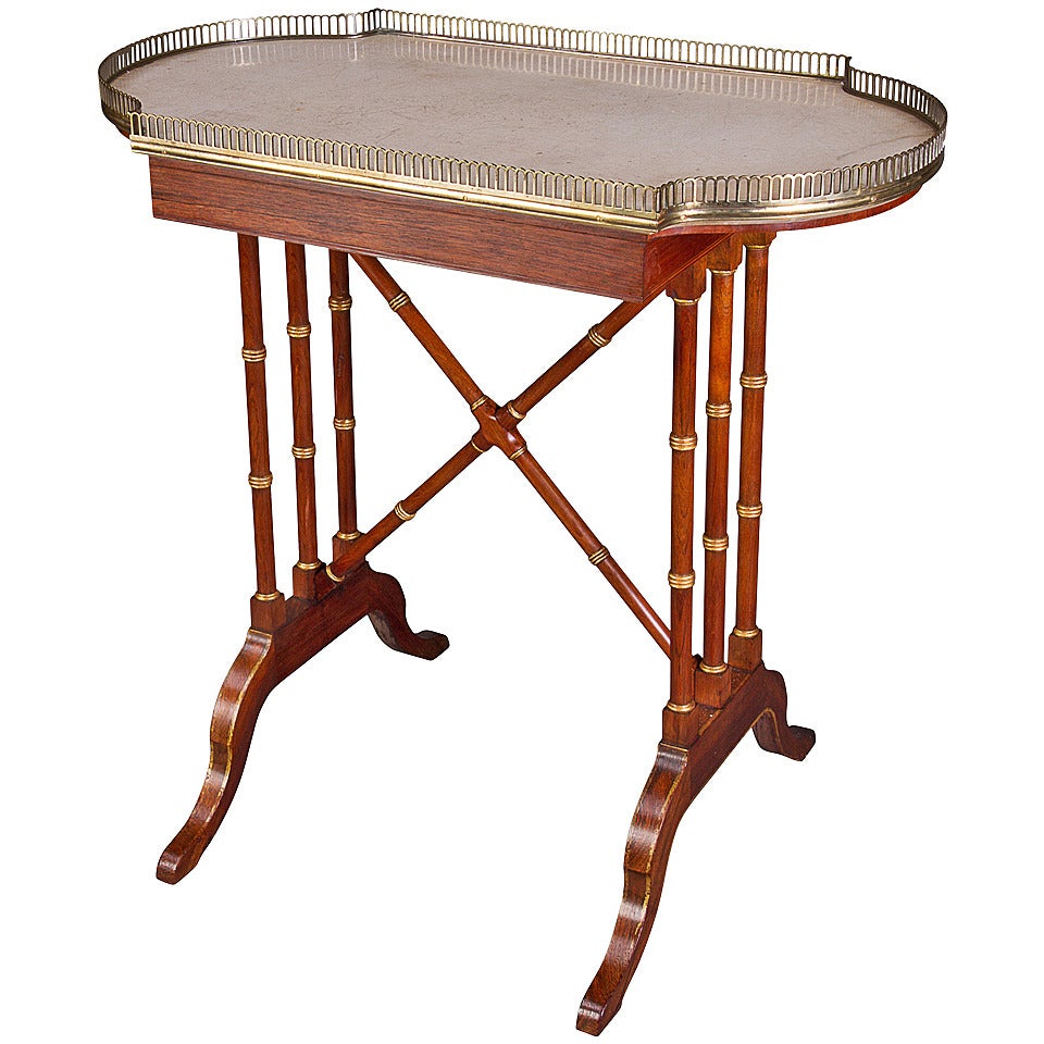 John McLean Fine Parcel-Gilt, Brass-Mounted and Marble-Topped Table For Sale