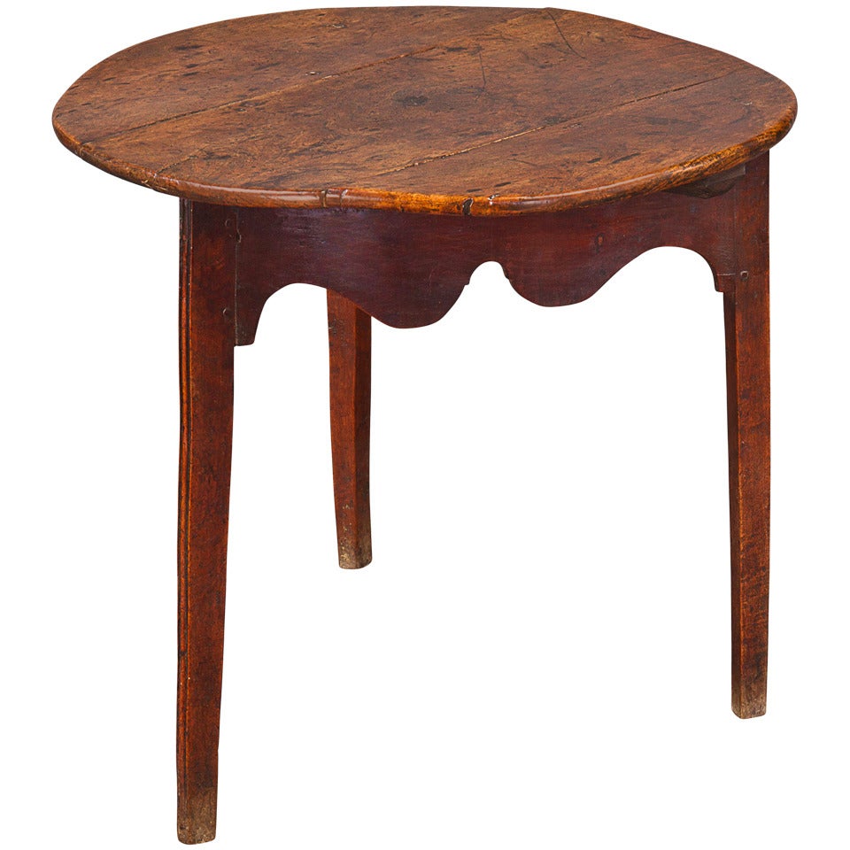 Fine 18th Century Elm and Oak Cricket Table For Sale