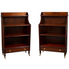 Pair of Diminutive Regency Style Bookcases