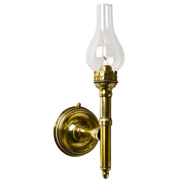 19th Century Convertible Candlestick Lamp For Sale