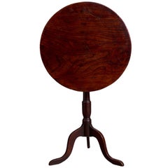 George III Elm and Oak Tripod Table