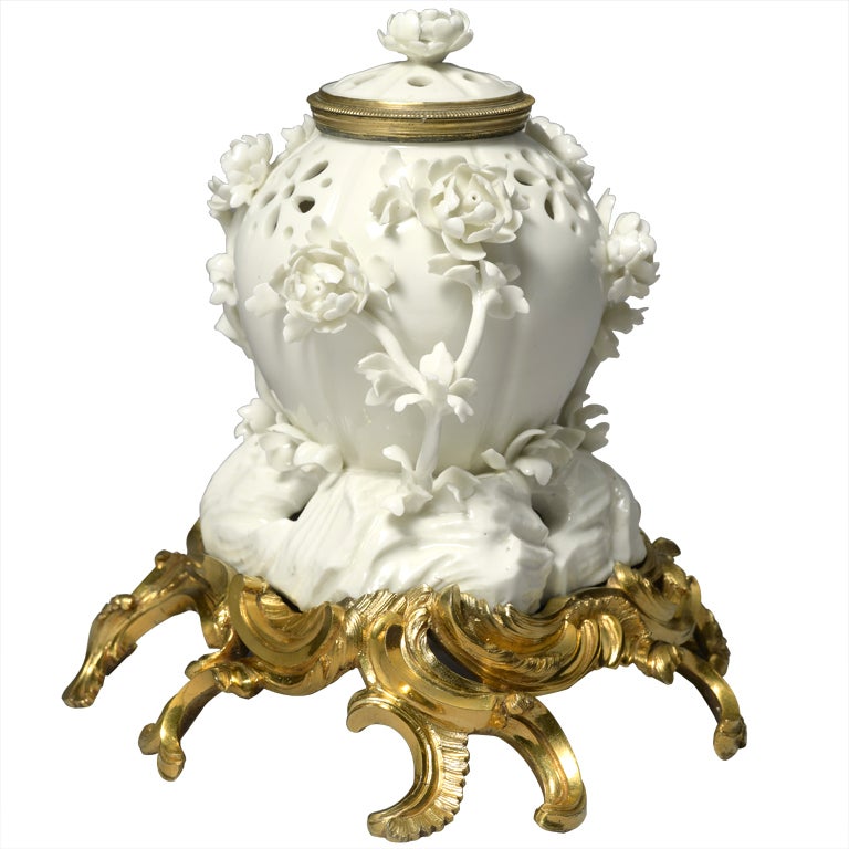 Ormolu Mounted St. Cloud Brule Parfum and Cover For Sale