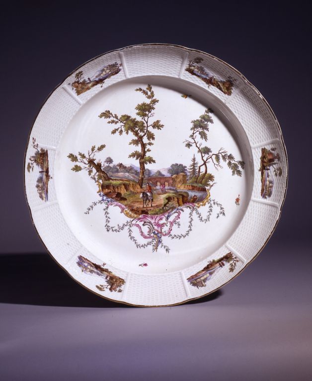 A pair of Ludwigsburg Massive Deep Circular Dishes