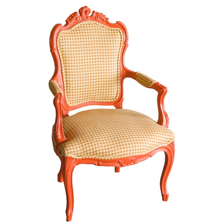 King Louis IV Style Arm Chair For Sale